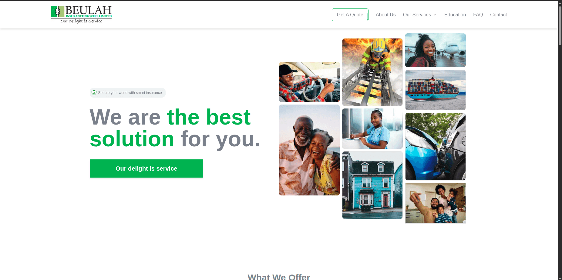 Screenshot of Beulah Insure